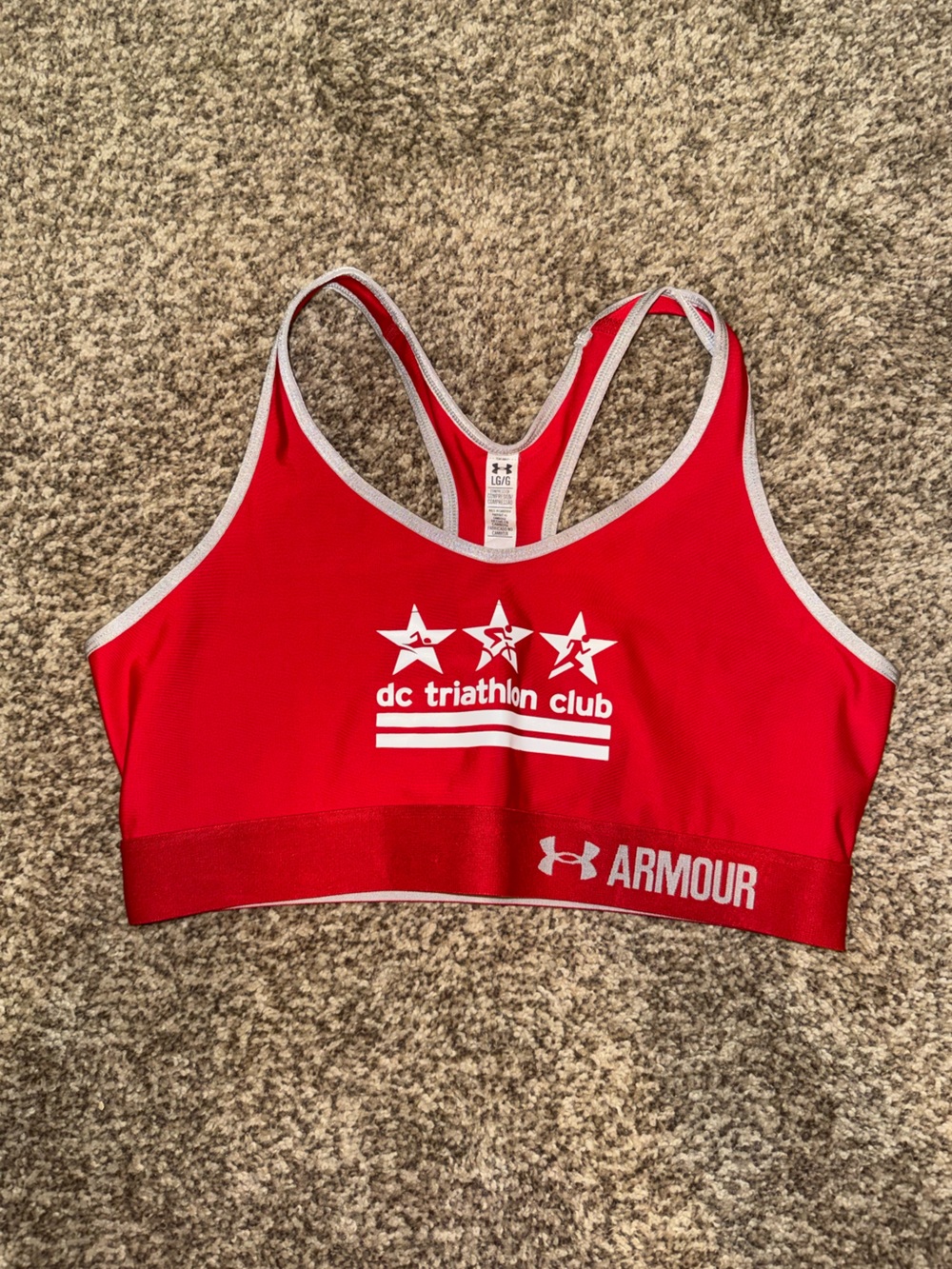 Under Armour Red Sports Bra Size L